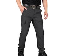 Work Trousers for Men with Pockets Hiking Walking Combat Pants Lightweight-Walking Straight Leg Trousers Solid Color Sports Sweatpants Lightweight Breathe Pull Up Work Formal Pants