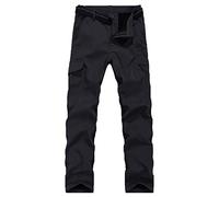 Work Trousers Men Slim Fit, Men's Hiking Trousers Lightweight Rip-Stop Combat Work Cargo Pants with Multi Pockets Cargo Trousers for Men Uk Mens Elasticated Waist Trousers