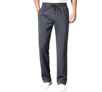 Work Trousers Men Stretch Fit - Slim Fit Formal Trousers Straight-Fit Wrinkle-Resistant Dress Pants Joggers Tracksuit Bottoms Lightweight Training Trousers Elasticated Waist Drawstring Trousers