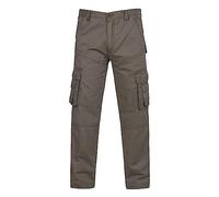 Work Trousers Men Stretch Fit, Waterproof Hiking Trousers Mens Lightweight Elasticated Waist Tracksuit Bottoms Joggers with Zip Pockets Outdoor Pants Mens Cargo Trousers for Hiking Outdoor Camping