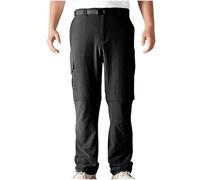 Work Trousers Men with Zip Pockets Quick Dry Cargo Pants Solid Colour Combat Trouser Durable Tactical Bottoms Baggy Utility Workwear Outdoor Clothes for Hiking Plus Size