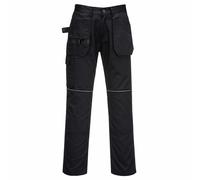 Portwest C720 Tradesman Holster Trousers Contrast Colour Stitching Black