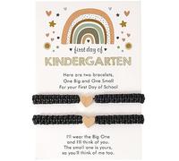 Work Watch for Men First Day of School Bracelet Back to School Bracelet Handwoven Bracelet Golden Love Couple Friendship Parent Child Hand Rope Heart Bracelet Back to Intelligent (Black, One Size)