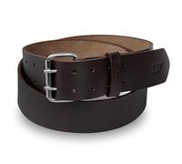 Workade Leather Belt | 2-Inch Heavy-Duty Full Grain Double Prong Belt | Premium 4mm Thick Adjustable Belt for Men's | Durable & Comfortable Fit (Brown, 60"-64" (3X-Large))