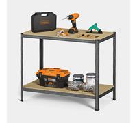 Workbench with 600kg Capacity - VonHaus Heavy Duty Garage Workbench with Storage