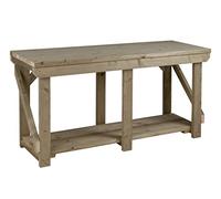 Workbench Indoor/Outdoor - Pressure Treated - Heavy Duty - Handmade Garage Workshop Work Table (8ft)