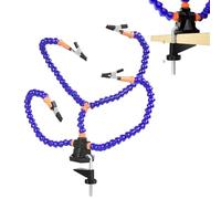 Workbench Support Tool - Third Arm Holder, PCB Clamp Fixture | Positioning System with Four Adjustable Arms Designed to Assist with Miniature Painting, Wire Work, and Jewelry Crafting in Tight