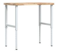 Workbench Wooden Work Table Work Bench Solid Wood Acacia Rectangular vidaXL