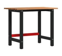 Workbench Wooden Work Table Work Tool Bench Workstation Solid Wood Oak vidaXL