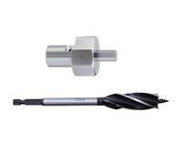 Workbenches Dog Hole Chamfer Reamer Tool Stainless Steel 19/20mm Dog Hole Shaping Trimmers Hexagon Shank For Electric Drill Shank