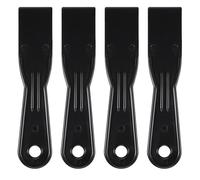 WorkBless 4 Pcs Putty Scraper 1.5" ABS Plastic Spatula Drywall Patch Repair Spreader Wall Covering Smoother Black
