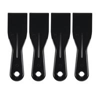 WorkBless 4 Pcs Putty Scraper 2" ABS Plastic Spatula Drywall Patch Repair Spreader Wall Covering Smoother Black