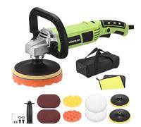 WorkBless Buffer Polisher, 1600W 6 Inch/7 Inch Rotary Car Buffer Polisher Wax, 7 Variable Speed 1600-3500 RPM, Car Buffers and Polisher for Car, Boat Sanding and Polisher