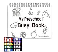 Workbook, Early Promotion, Activity Book for Him, Writing Exercise Folder, Homeschool Material for Home On the Go Nursery