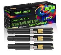 WorkCentre 7120 Compatible for Xerox Toner Cartridge with Chip WorkCentre 7120 WorkCentre 7125 WorkCentre 7220 WorkCentre Printers (3 Pack Black)