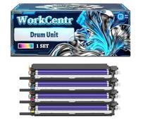 WorkCentre 7120 Drum Unit Compatible for Xerox WorkCentre 7120 7125 7220 7220T 7225 7225T Printers, With Chip Large Capacity 60000 Pages (4-Pack BK/C/M/Y)