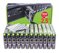WORKDONE 12-Pack 2.5" Drive Caddy - Compatible for Dell PowerEdge Servers - T440 T640 R430 T430 R630 T630 R730xd R830 R930 T620 R720 R820 - Sled Sticker Labels - Manual