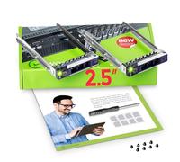 WorkDone 2-Pack 2.5" Hard Drive Caddy - Compatible for Dell PowerEdge Servers - 14th Gen R340 R440 R540 R640 R740 R740xd R840 R940 R6415 R7415 R7425 - SSD SAS SATA NVMe Tray - Setup Manual