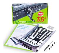 WORKDONE 3.5 inch Hard Drive Caddy Tray Compatible for Dell PowerEdge Servers - SAS SATA HDD Adapter Sled - Handle Busy Schedule - Easy Setup with Detailed Manual - Your Saved Time is Priceless