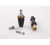 WORKEASE High-Pressure Washer Turbine Nozzle, Featuring 1/4-inch and 3/8-inch Quick-Connect Fittings, Complete with Kärcher Adapter.