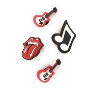 Worked Like a Charm 4pcs Guitar Rock n Roll Music Notes Shoe Charms for Clog Shoes Decoration Gift