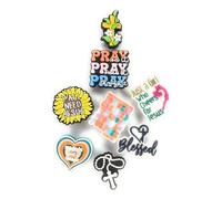 Worked Like a Charm 8pcs Y'all Need Jesus Cross Faith Blessed God Religious Shoe Charms for Clog Shoes Decoration Gift