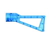 WORKER AK Style Shoulder Stock for nerf N-Strike Elite and Nerf Modulus Series Toy (Transparent Blue)