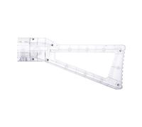 WORKER AK Style Shoulder Stock for nerf N-Strike Elite and Nerf Modulus Series Toy (Transparent White)