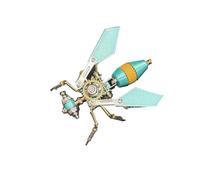 Worker Drone 3D Mechanical Wasp Model Kit, DIY Metal Wasp Puzzles for Adults, 3D Puzzle Mechanical Model(102PCS/Edition A)