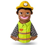 Worker Puppet, Interactive Role-Play Hand Toy for Educational Play, Community Helper Pretend Games for Preschool Learning and Imaginative Storytelling Activities