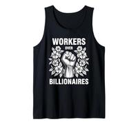 Workers Over Billionaires Power Fist Labor Rights Activism Tank Top