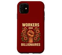 Workers Over Billionaires Union Flower Power Statement Case for iPhone 11