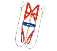 Workers Safety Harness - Adjustable Long-lasting , Industrial Fall Protection, Work Gear Accessory, Shock-Absorbing Comfort Support Strap | Ergonomic Harness for Men Construction Sites Roofs Tower