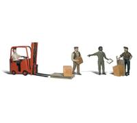 Workers W/Forklift HO Scale Woodland Scenics (US IMPORT)