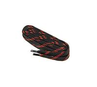 WorkerWalker Flat Boot Laces, Black & Red, 90 cm, Work Boot Laces