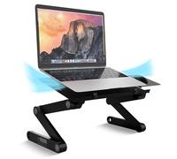 WorkEZ BEST Adjustable Laptop Stand and Lap Desk for Laptop Adjustable Laptop Desk for Lap Aluminum Laptop Stand for Bed Laptop Cooling Stand Laptop Holder desk for bed desktop stand computer lap desk
