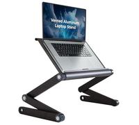 WorkEZ Executive Laptop Stand for Desk Adjustable Height computer lap desk for laptop aluminum laptop cooling stand adjustable laptop desk for bed portable laptop stand ergonomic laptop holder desk