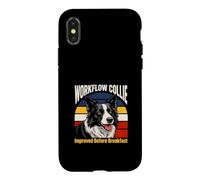 Workflow Collie Improved Before Breakfast Humor Dog Case for iPhone X/XS
