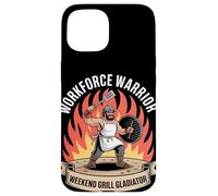 Workforce Warrior Weekend Grill Gladiator Labor Day Case for iPhone 15