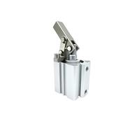 Workholding Clamp Cylinder Metal Lever Head and Compact Body with Side Ports for Automation Fixture Clamping Use Air Clamp Cylinder Fixture Workholding Actuator Automation Clamping Workpiece Jig Part