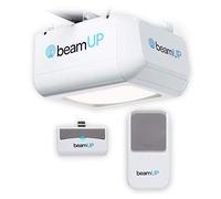 Workhorse BU100 Overhead Garage Door Opener with Heavy-Duty Chain Drive for Single or Double Doors, Wall Mount, and Remote Garage Opener Included, Quick and Easy Installation, White