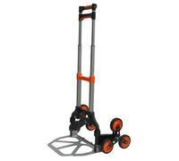 Workhorse Compact Aluminium Stair Climber Sack Truck - Folding Toe Plate With Tri-Wheel, 60Kg Capacity