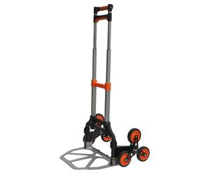 Workhorse Compact Aluminum Stair Climber Sack Truck - 30/60kg Capacity | Tri-Wheel | Foldable Hand Truck with 6 wheels | Lightweight Sack Trolley for Indoor and Outdoor Use