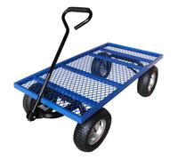 Workhorse Trucks General Purpose Heavy-Duty Platform Truck With A Mesh Base, Pneumatic Wheels, Loop Handle, 450Kg Capacity
