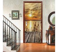 workid 3D Door Art Door Mural Door Stickers for Interior Waterproof Door Decal Vinyl Door Wallpaper Sticker-Landscape 90x200