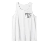Workie Ticket N.East Greeting Geordie Dialect Funny Saying Tank Top