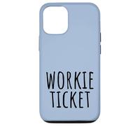 Workie Ticket N.East Greeting Geordie Dialect Pastel Blue Case for iPhone 12/12 Pro