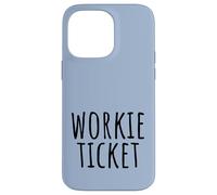 Workie Ticket N.East Greeting Geordie Dialect Pastel Blue Case for iPhone 14 Pro Max