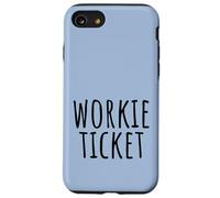 Workie Ticket N.East Greeting Geordie Dialect Pastel Blue Case for iPhone SE (2020) / 7/8