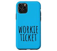 Workie Ticket N.East Greeting Geordie Dialect Turquoise Blue Case for iPhone 11 Pro